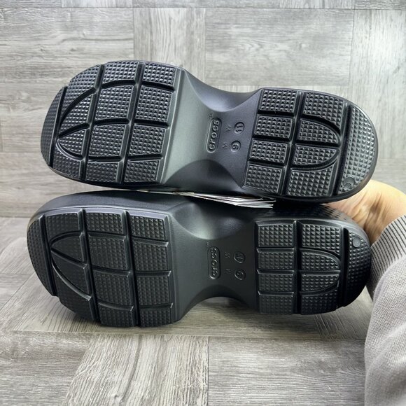 CROCS Stomp Fisherman Women's size 11 Ivory Platform Sandals - Picture 7 of 8